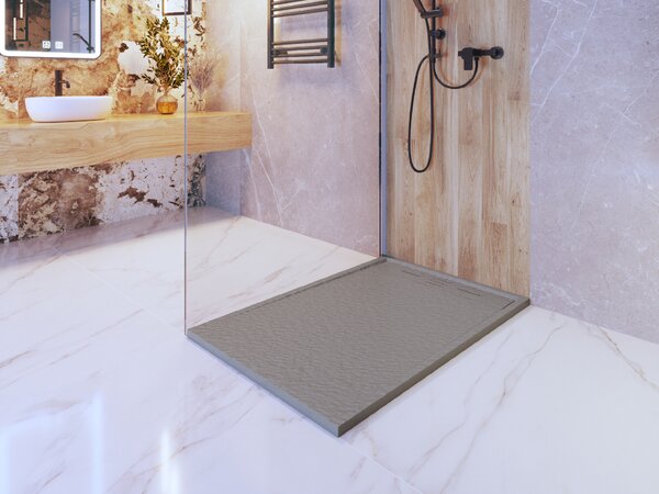 Gamma Erga Almac, cadă de duș SMC 120 x 80 x 3 cm, gri mat, ERG-GMA-AL-80120G
