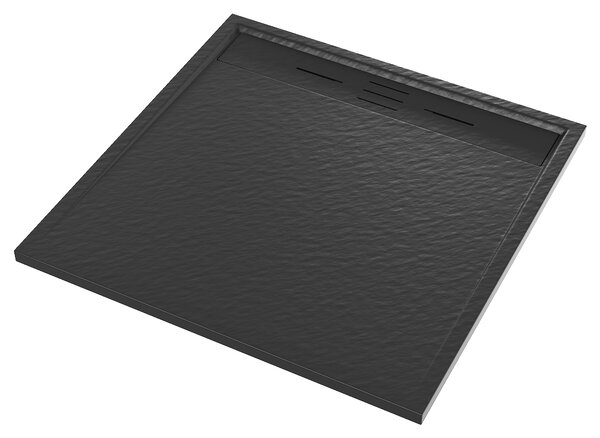 Gamma Erga Almac, cadă de duș SMC 90 x 90 x 3 cm, negru mat, ERG-GMA-AL-9090BK