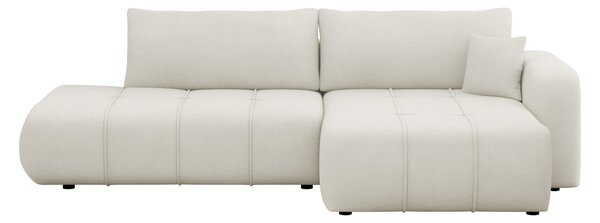 Colțar Comfivo Laurus III, Funcția de dormit, Spațiu de depozitare, 262x145x82cm, 106 kg, Picioare: Plastic