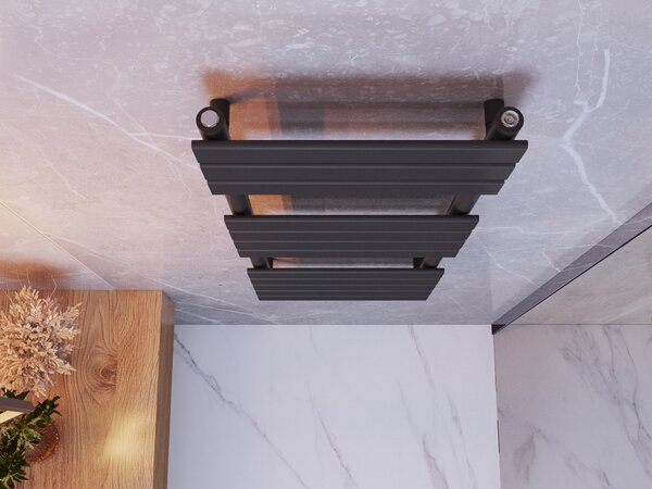 Gamma Erga Classic, calorifer 1200x450 mm, 611W, negru mat, ERG-LAV-CLAS-120450-BK
