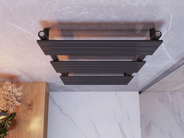 Gamma Erga Classic, calorifer 1200x600 mm, 762W, negru mat, ERG-LAV-CLAS-12060-BK