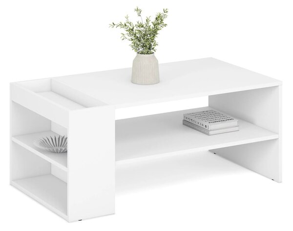 Masuta cafea MURCIA, alb, PAL laminat, 100x55x42 cm