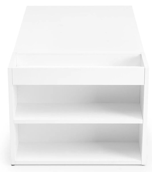 Masuta cafea MURCIA, alb, PAL laminat, 100x55x42 cm