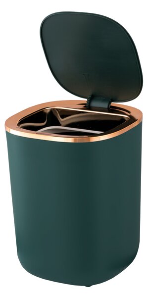 Gamma Gamma, coș de gunoi automat 12L, verde-aurie, GMA-KS-Z