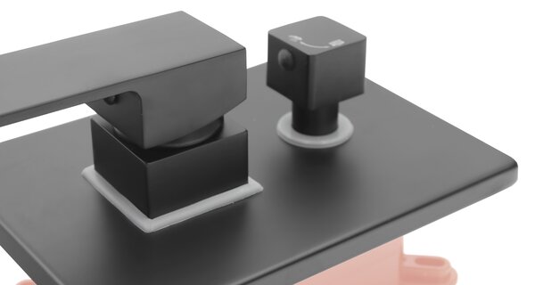 Gamma ZN6, set de duș ascuns cu duș cu ploaie și duș manual, negru mat, GMA-ZN6-BK