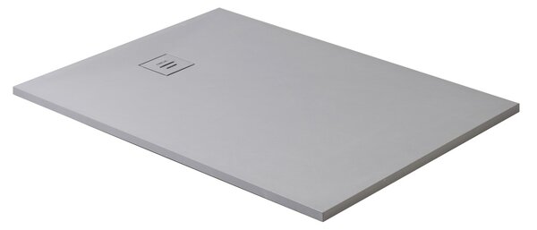 Erga Hyper, cadă de duș SMC 80x80x2,6 cm + sifon, gri mat, ERG-V06-SMC-8080S-GR