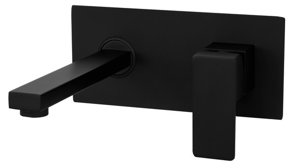 Gamma Cube, baterie de lavoar ascuns, negru mat, GMA-BCEUPT-BK