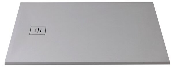 Erga Hyper, cadă de duș SMC 80x80x2,6 cm + sifon, gri mat, ERG-V06-SMC-8080S-GR