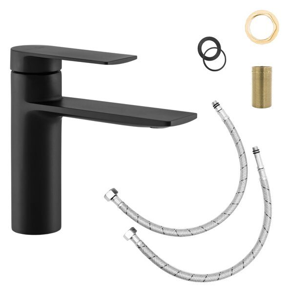 Gamma Faro, baterie lavoar h-150, negru mat, GMA-BFU-C