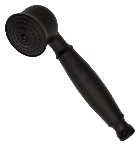 Gamma Retro, baterie pentru cada montată pe perete cu set de duș manual, negru mat, GMA-BROW-BK