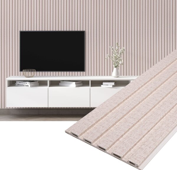 Panoul decorativ din PVC Ecru cu dimensiuni 15х1х270 cm