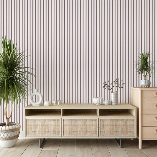 Panoul decorativ din PVC Ecru cu dimensiuni 15х1х270 cm