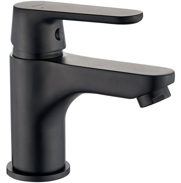 Kuchinox Dima, baterie lavoar cu dop de scurgere ClickClack h-132, negru mat, LAV-BQD_722D