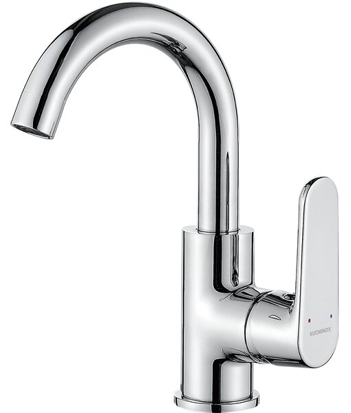 Kuchinox Dima, baterie pentru lavoar cu pipa pivotanta in forma de U, crom, LAV-BQD_028D
