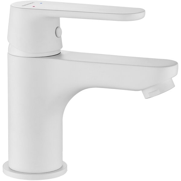 Kuchinox Dima, baterie lavoar cu dop de scurgere ClickClack h-132, alb mat, LAV-BQD_622D