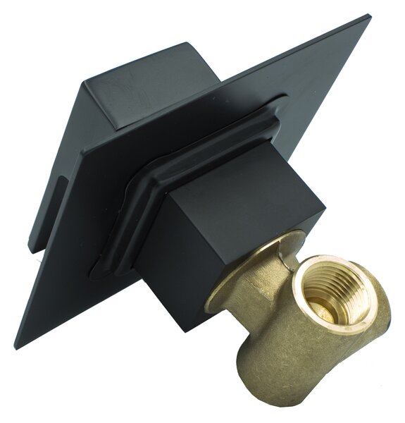 Gamma Caro, baterie pentru bideu ascuns, negru mat, GMA-BCBP-BK