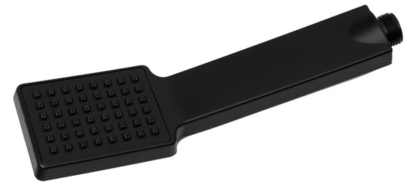 Gamma Elva, baterie pentru cada montată pe perete cu set de duș manual, negru mat, GMA-BEAW-BK