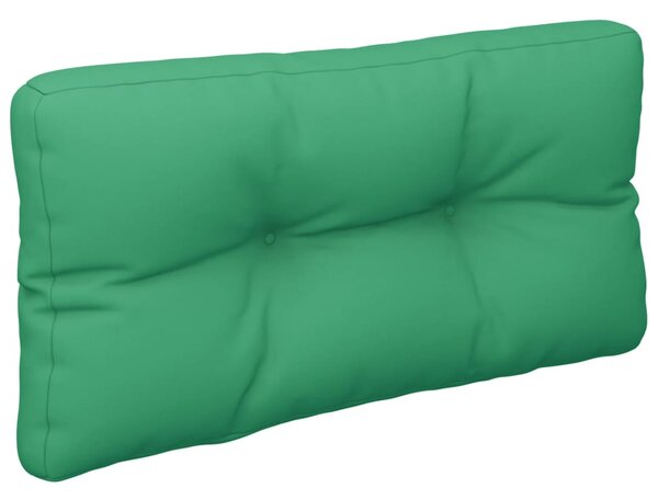 Pernă de paleți, verde, 70x40x12 cm, material textil