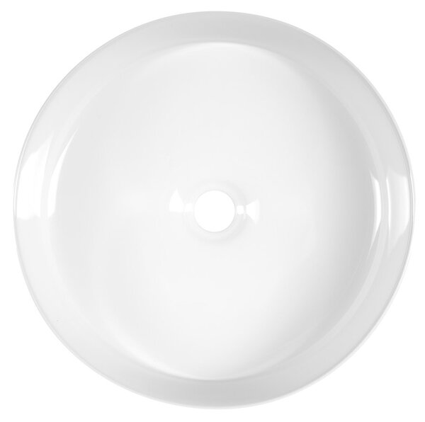 Sapho Sapho, chiuveta de blat ceramica FIASTRA, diametru 40cm, alb, FT801