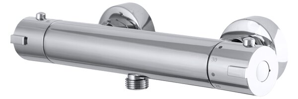 Gamma Termo, baterie termostatica de dus cu racord de dus de jos 1/2", crom, GMA-BTO-CH
