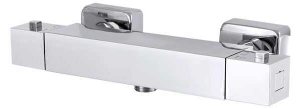 Gamma Gamma, baterie termostatica de dus cu racord de dus de jos 1/2", cromat, GMA-BTK-CH