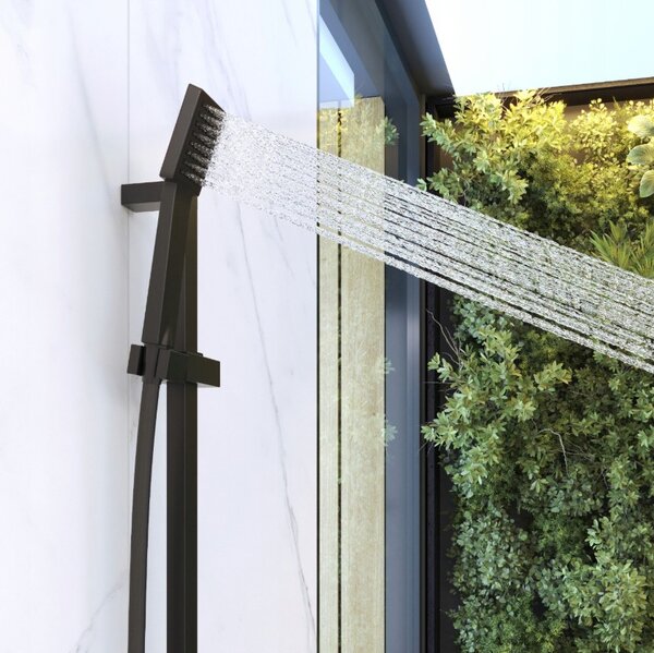 Gamma Zn3, coloană de duș cu duș manual 62 cm, negru mat, GMA-ZN3-BK