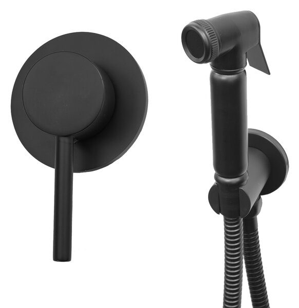 Gamma Roy, baterie pentru bideu ascuns, negru mat, GMA-BRYBPT-BK