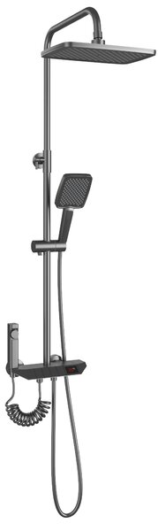 Gamma Forte, set de dus LED cu baterie termostatica, grafit, GMA-BFENT-GM