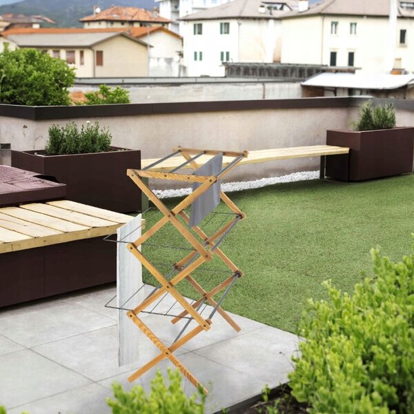 Erga Aurora Plus, uscător de rufe 69x49,5x97 cm, în picioare, maro-negru, ERG-SEP-1265SUAURPLUD