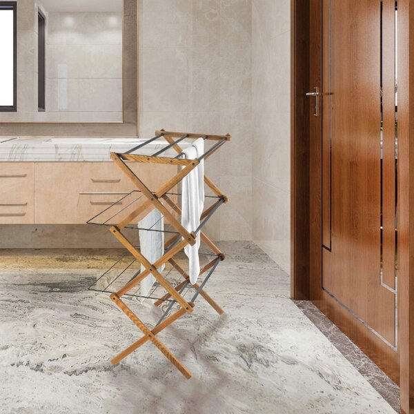 Erga Aurora Plus, uscător de rufe 69x49,5x97 cm, în picioare, maro-negru, ERG-SEP-1265SUAURPLUD