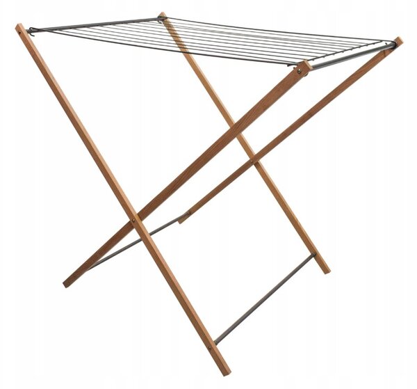 Erga Aurora Strong, uscător de rufe din lemn 97,5x69,5x90 cm, în picioare, maro-negru, ERG-SEP-1002SEPSULUNA
