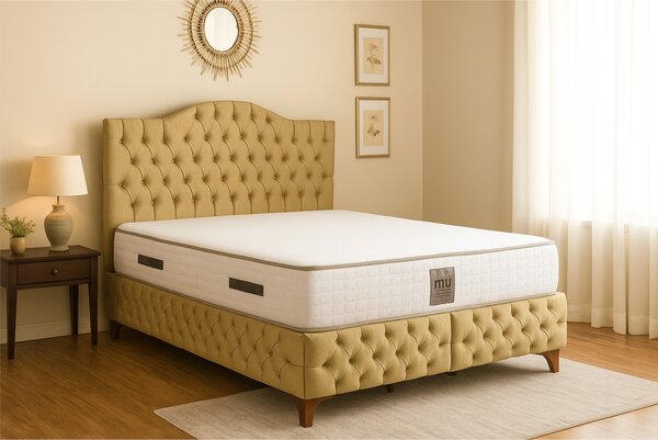Pat Kyra Crem 160 200 Cu Saltea