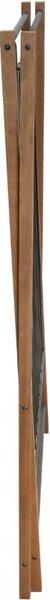 Erga Aurora Strong, uscător de rufe din lemn 97,5x69,5x90 cm, în picioare, maro-negru, ERG-SEP-1002SEPSULUNA