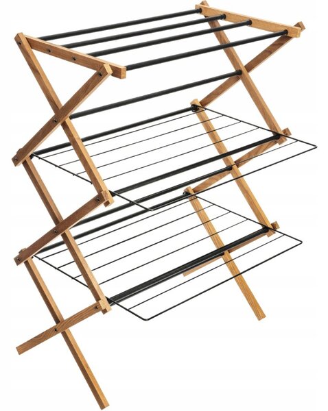 Erga Aurora Plus, uscător de rufe 69x49,5x97 cm, în picioare, maro-negru, ERG-SEP-1265SUAURPLUD