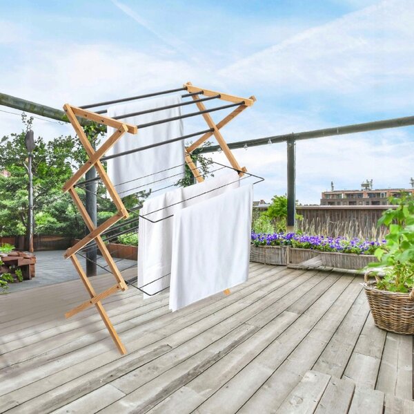 Erga Aurora Plus, uscător de rufe 69x49,5x97 cm, în picioare, maro-negru, ERG-SEP-1265SUAURPLUD