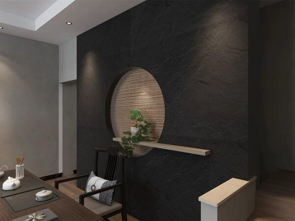Panou flexibil pentru utilizare în exterior și interior în negru