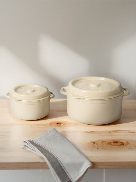 Sinsay - Set de 2 recipiente - crem