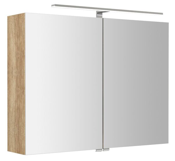 Sapho Sapho, galerie RIWA cu iluminare LED, 81x70x17cm, stejar Alabama, RIW080-0022