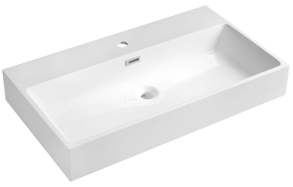 Sapho Sapho, lavoar ACVATIC, marmura turnata, 80x46cm, alb, AT080