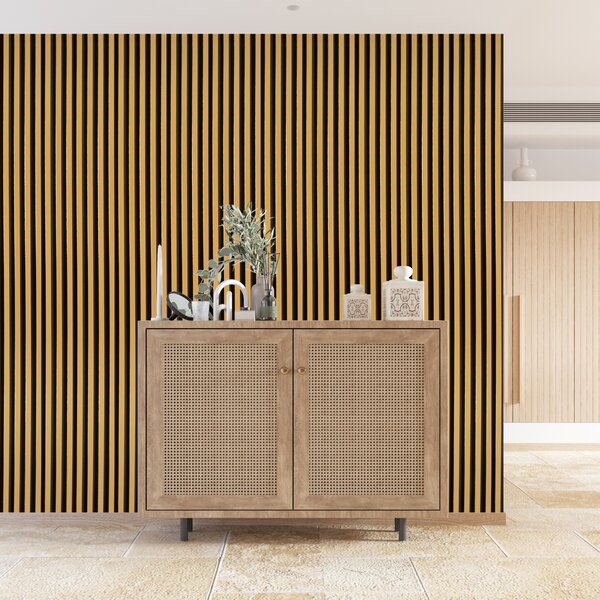 Panoul decorativ din PVC în dimensiunea de Aur 16x2.2x270cm