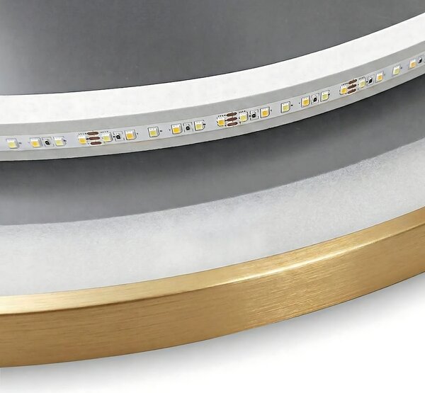 Oglindă LED 50cm MMJ BRUSH GOLD