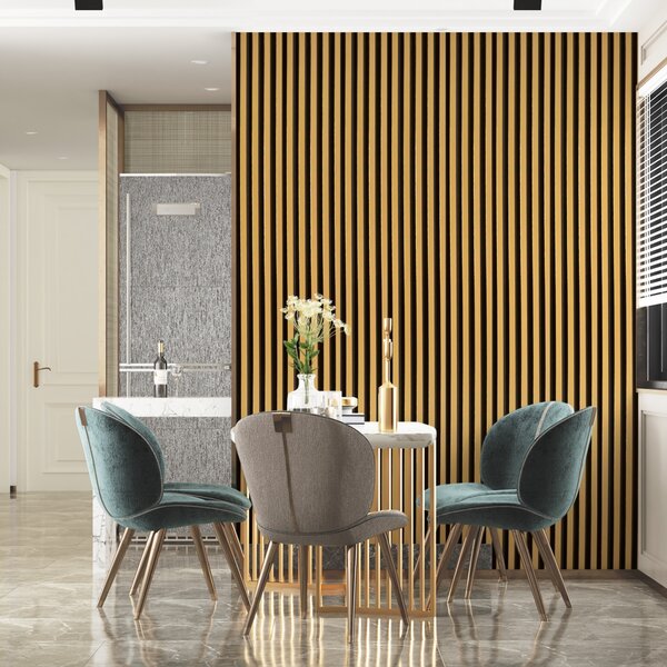 Panoul decorativ din PVC în dimensiunea de Aur 16x2.2x270cm