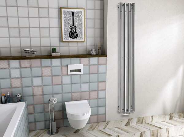 Sapho Sapho, calorifer PILON 196x1800mm, cu 3 carlige, alb mat, IZ127T