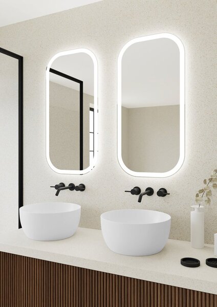 Sapho Sapho, oglinda MANOR cu iluminare LED 50x100cm, MN500