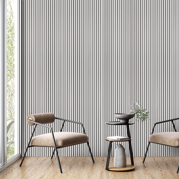 Panou decorativ din PVC Silver, dimensiuni 15 x 1 x 270 cm