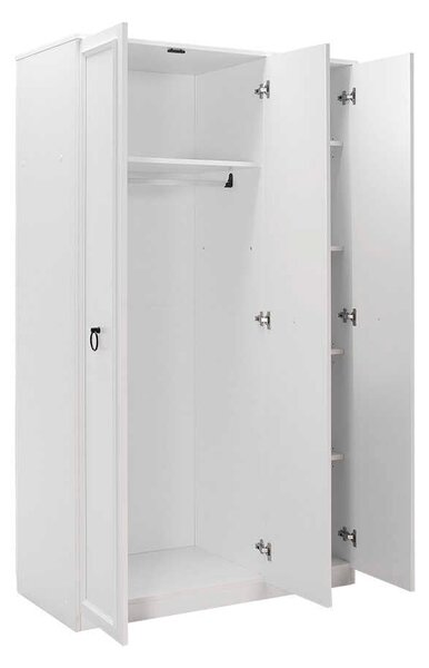 Dulap Haine Adore Hampton, 3 usi, Alb, 103x185x52 cm