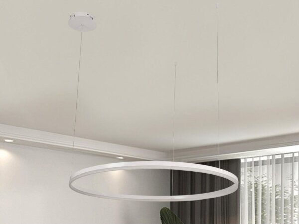 Lustră LED dimabilă pe cablu LED/55W/230V 3000-6500K + telecomandă