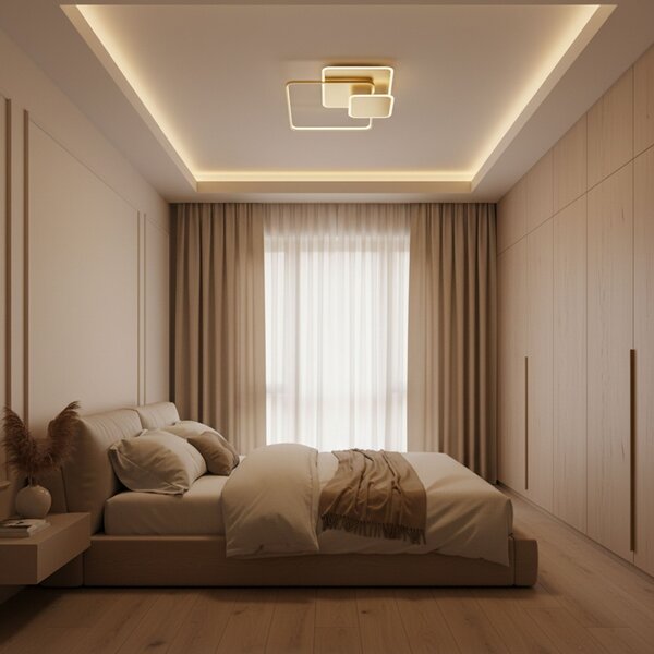 Lampă de tavan APP1713-C GOLD LED