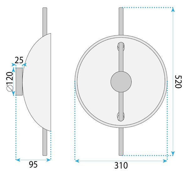 APLICĂ DE PERETE LED APP1762-1W