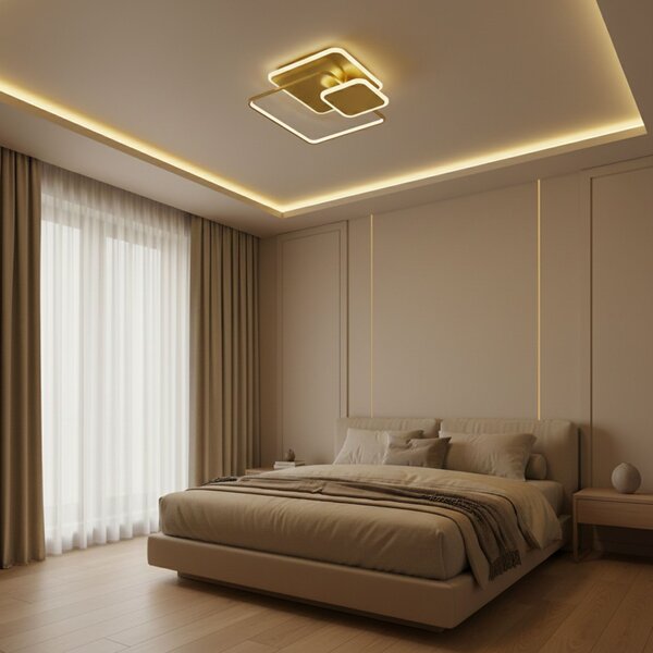 Lampă de tavan APP1713-C GOLD LED